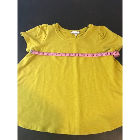 Anthropologie Eri + Ali Westward Yellow Swing T-Shirt - Size Medium - NWT - Picture 5 of 11